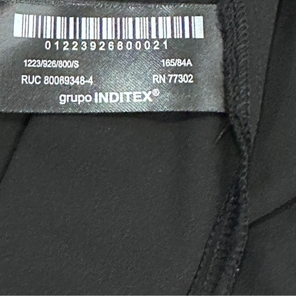 EUC Zara Semi Sheer Mini V-Neck Slip Dress in Black. Size Small - Picture 11 of 11